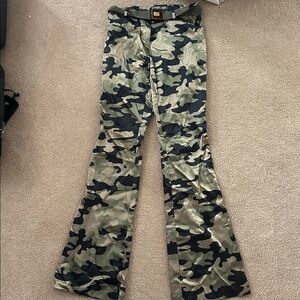 Camouflage Flare Pants